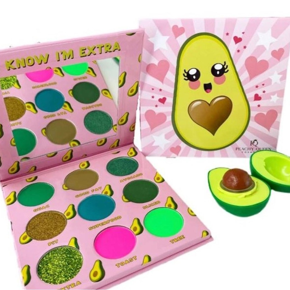 I Know I'm Extra Avocado Eyeshadow Palette by Peachy Queen NEW!!!